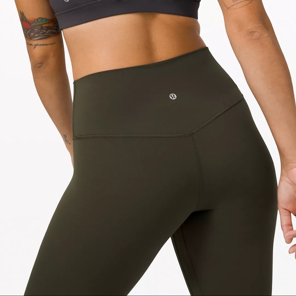lululemon athletica Pants - Lululemon Align High Rise Green Crop Leggings